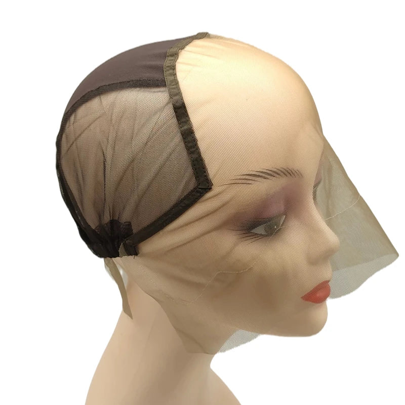 1PC 13X6 Front Lace Wigs Cap For Making Human Hair Wigs Closure Transparent Invisible Hair Net Wig Accessories Bonnet Perruque
