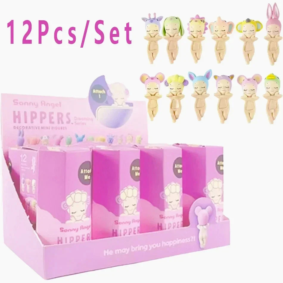 Smiski Cherry Blossom Stitch Series Blind Box Gift Mini Anime Figures Ornaments Dolls Fans Children Christmas Birthday Gift