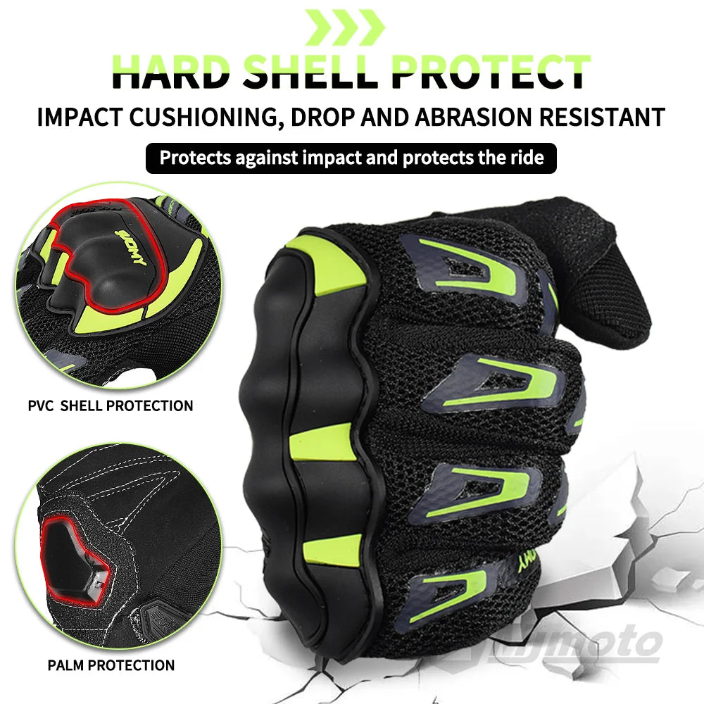 Suomy Motorcycle Gloves Men Women Summer Motorbike Racing Gloves Touch Screen Breathable Motocross Moto Biker Cycling Gloves