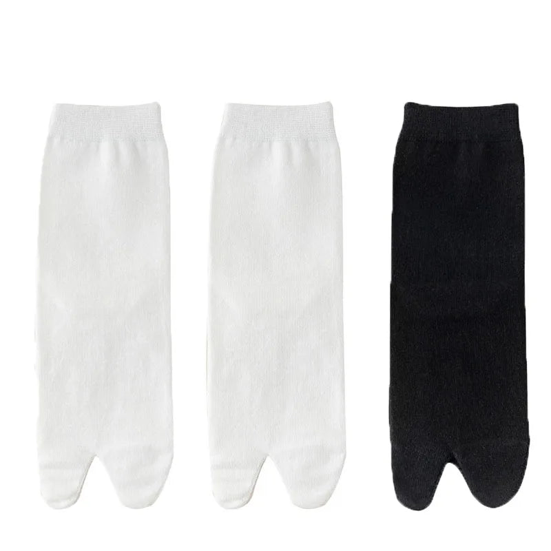 Japanese Men And Women's Summer Fiber Double Fingered Socks Flip-flops Sandals Split Breathable Independent Harajuku Fun Socks