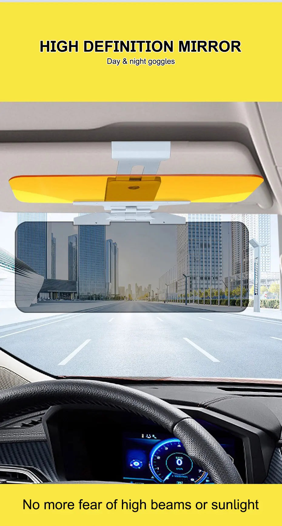 BLALION Car Sun Visor Anti-Dazzle Anti-UV Adjustable Blocker Polarized Sunshade Plate Clear Vision SUV Trucks Auto Accessories
