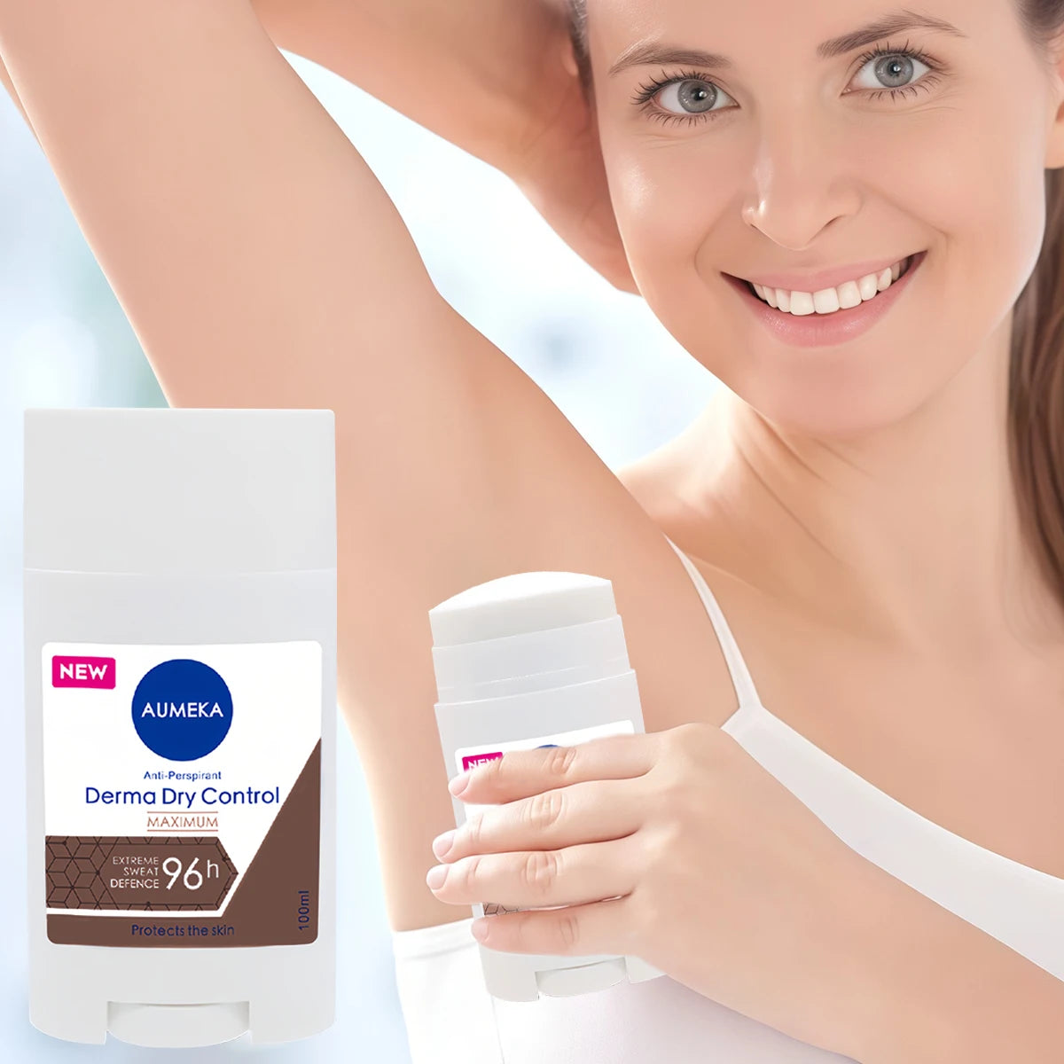 Women's large capacity long-lasting 24-hour anti sweat cream stick, anti sweat long-lasting dryness and deodorization
