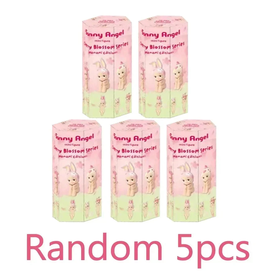Angel Cherry Blossom Series Pink Erect Blind Box Mystery Box Mini Figure Dolls Car Phone Decoration Model Festival Gifts