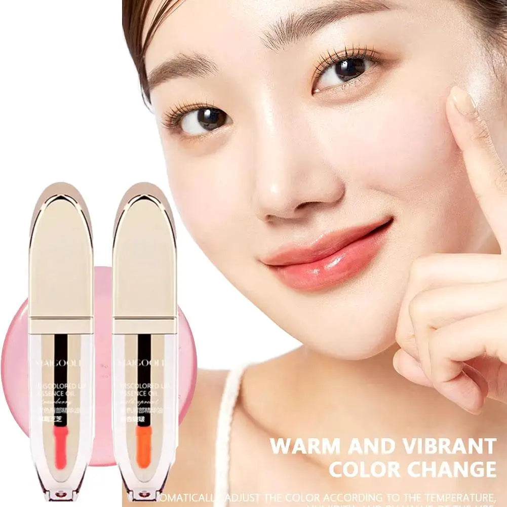 Color Change Volumising Lip Oil Plumper Serum Sexy Lip Lip Increase Fine Oil Gloss Moisturizing Lip Brighten Elasticity Lip Care