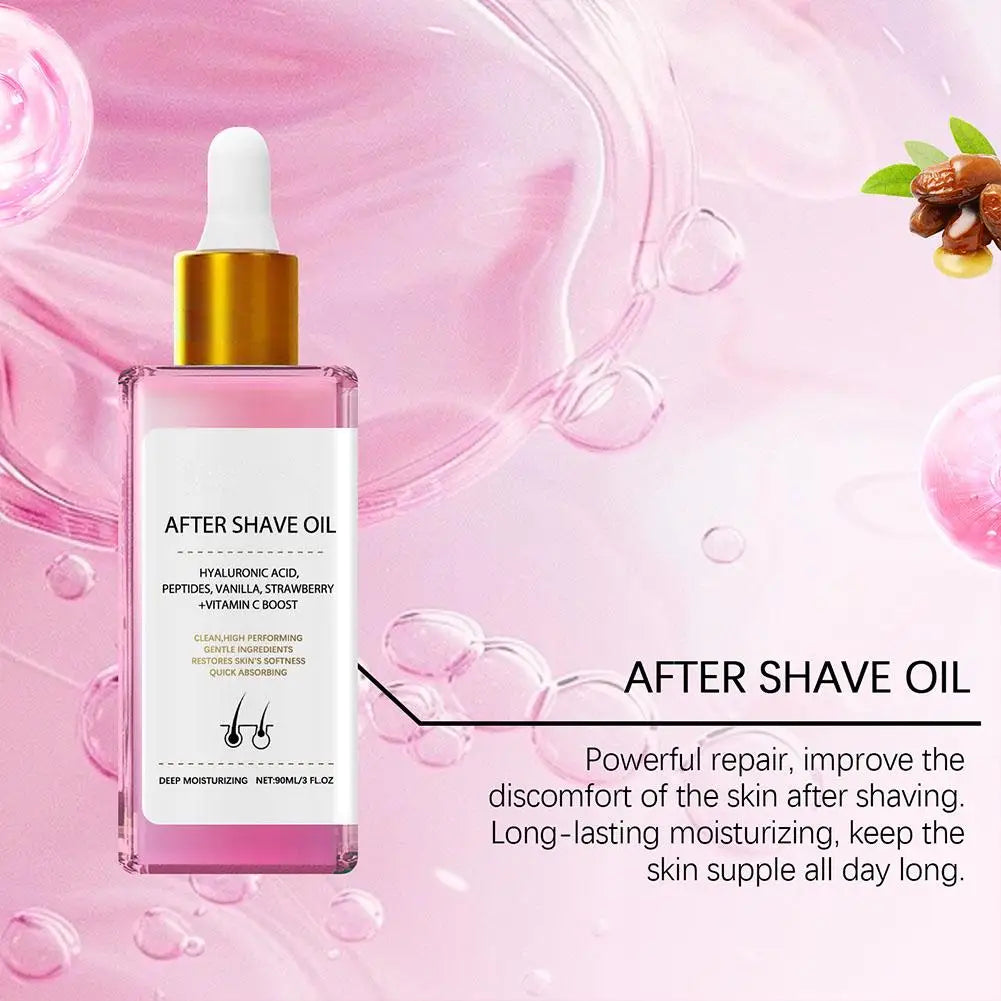 90ml Strawberry Hair Removal Aftercare Oil Gently Soothes The Skin Moisturizing 60g Hair Removal Cream Skin Care