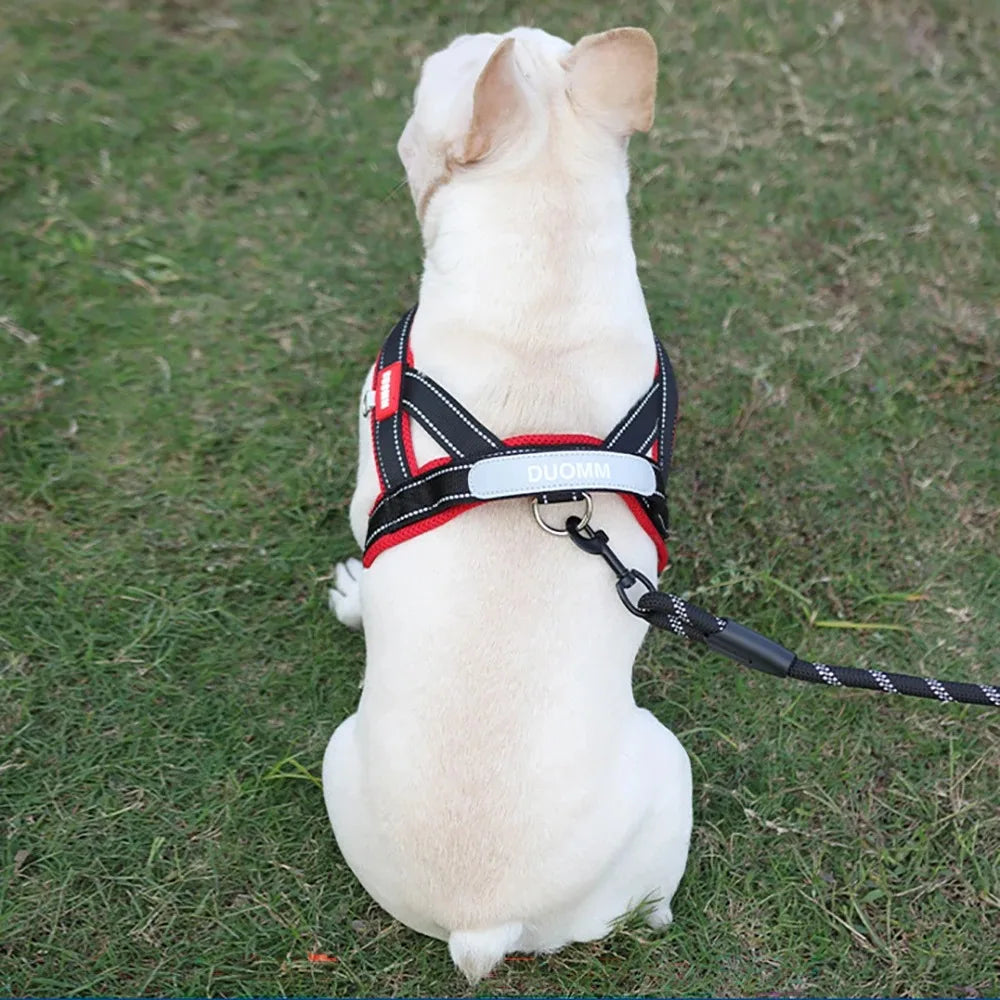 Dog Harness Chest Strap Puppy Accessories Pet Supplies Collar Tactical Vest Dogs Things Leash Cats Products Collars