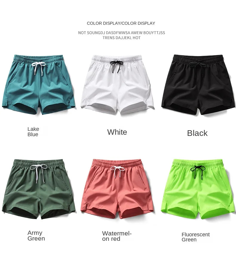 2024 summer hot selling sports shorts, running pants, three piece pants, men's and women's zippered pockets, couple's short