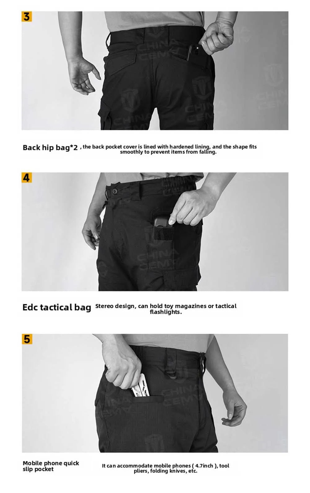 Men's Casual Stretch Pants Outdoor Sport Hiking Hunting Clothes Tactical Hunting Working Wear Resistant Trousers