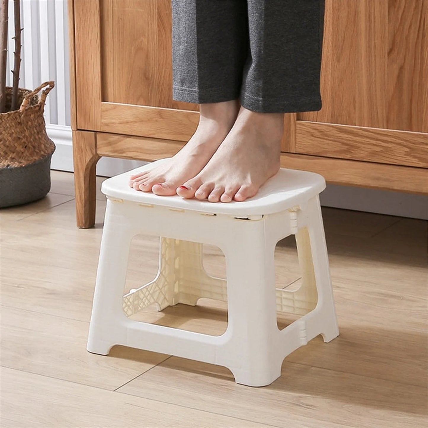 Bunny folding chair back chair thickened portable home chair outdoor creative stool cartoon back chair plastic folding