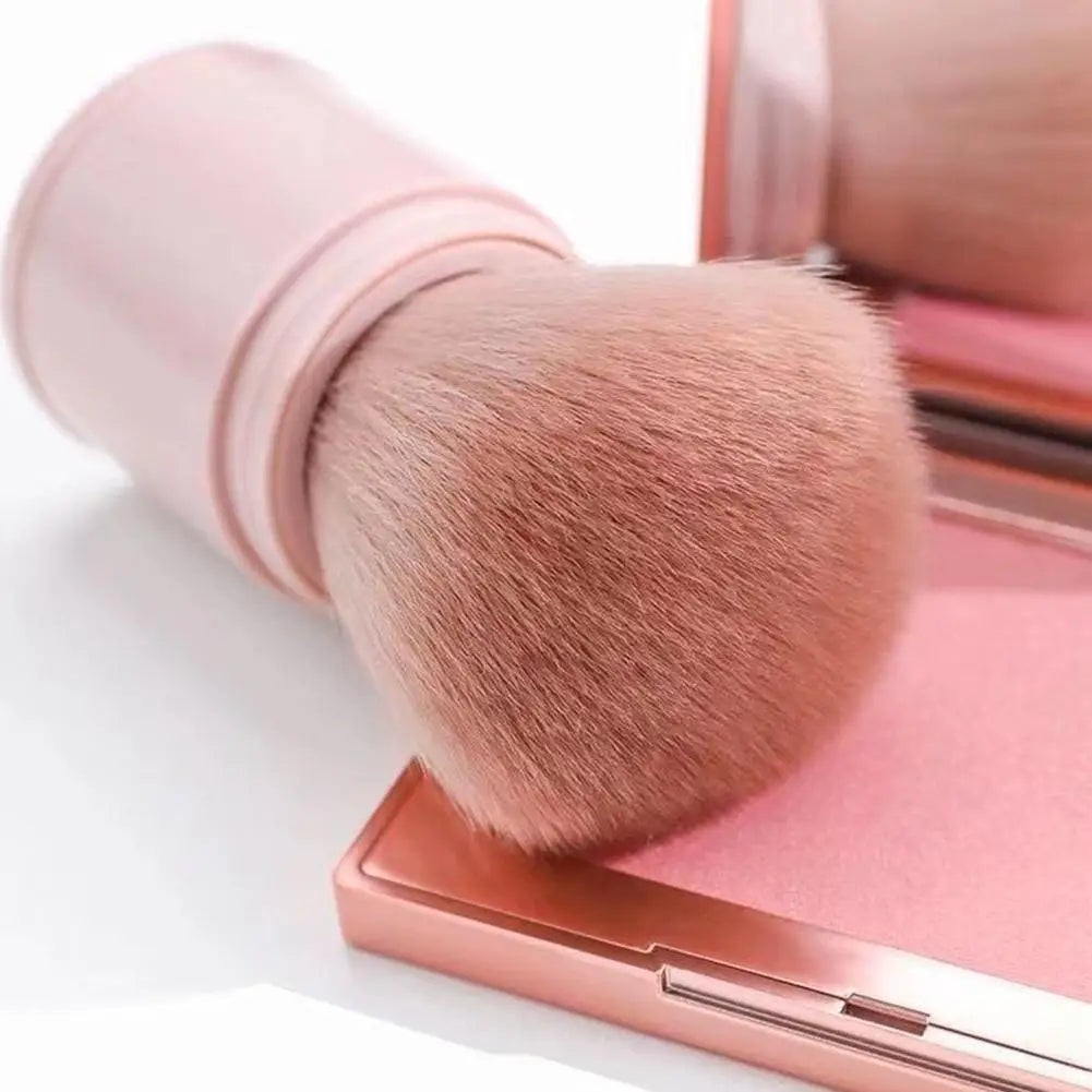 Portable Mini Retractable Blush Brush Soft Loose Powder Foundation Makeup Brush Multi Functional Beauty Makeup Tool