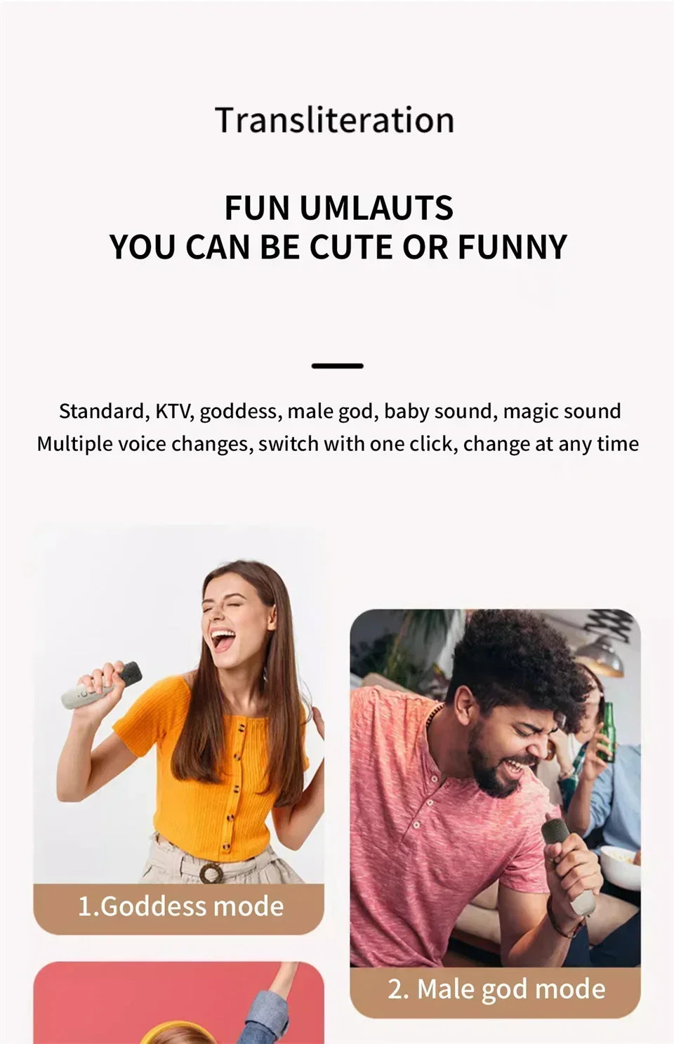Bluetooth Speaker K12 Portable Karaoke Machine 5.3 PA System With 2 Wireless Microphones Home Family Singing Children's Gifts