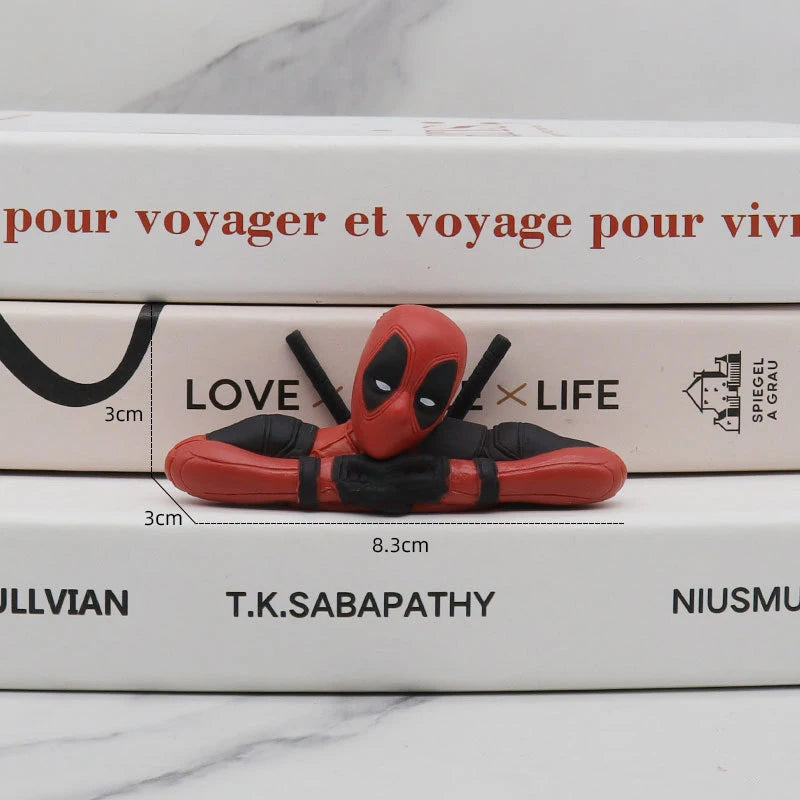 6 Desk Decoration Deadpool Car Home Office Marvel 8cm X-MAN Funny Cute Figure Kids Model Toys