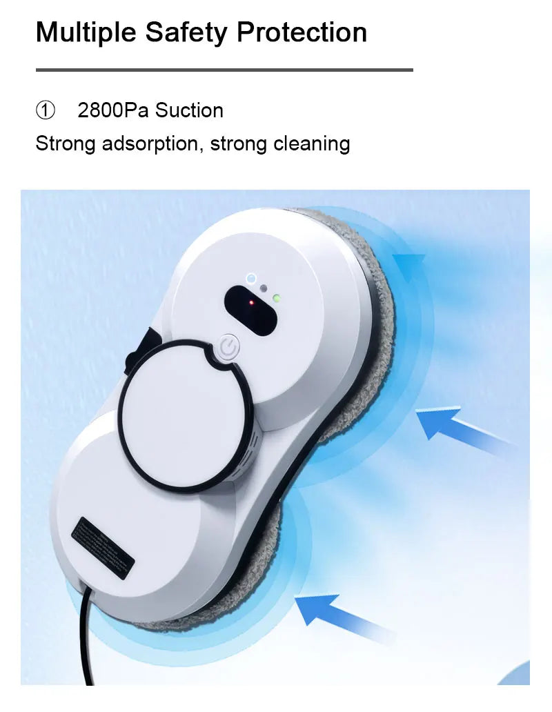 PuRuiKai robot electric automatic window cleaning Robotic vacuum cleaner, with remote control, automatic spray