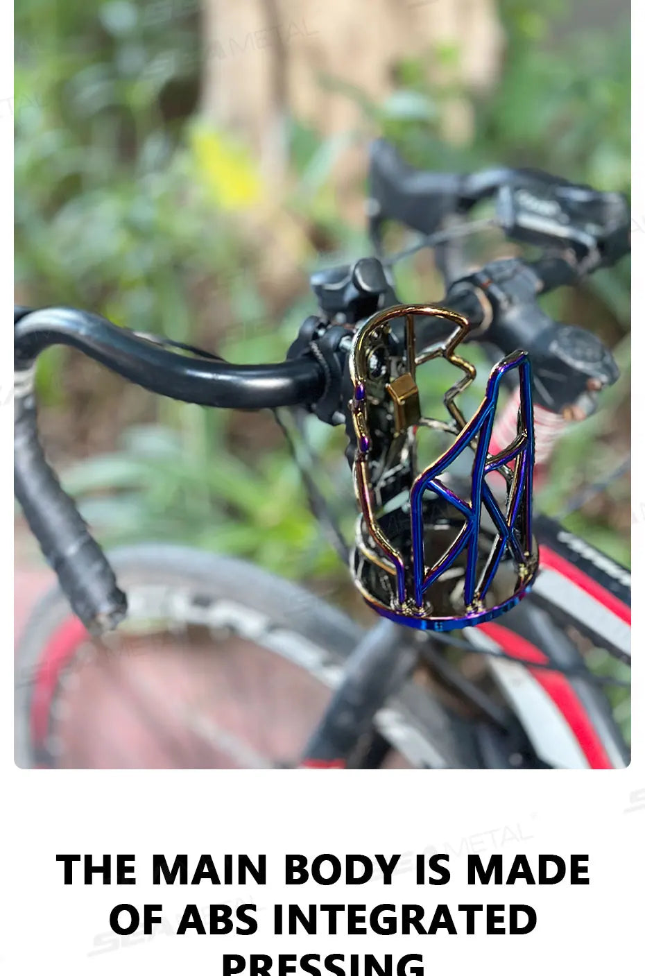 BLALION Motorcycle Universal Drink Holder Bike Water Cup Bottle Holder Handlebar Bottle Holder ABS Water Bottle Cage Accessory