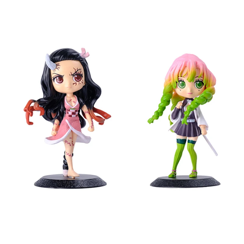 Anime Demon Slayer Action Figurine Kimetsu No Yaiba Figure Kamado Tanjirou Nezuko Agatsuma Zenitsu PVC Model Doll Toys