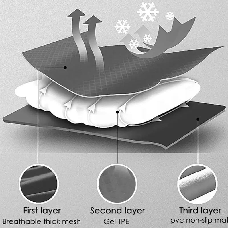 3D Seat Motorcycle Seat Cushion Anti Slip Motorbike Comfort Sunscreen Gel Seat Cushion Motorcycle Accessories