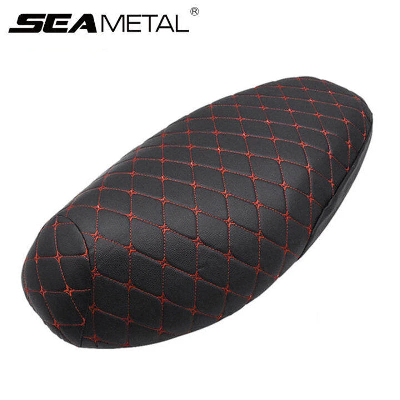 BLALION Motorcycle Seat Cover Thickened Waterproof Anti-skid Seat Protection 3D Faux Leather Seat Pad Protective Cover for Moto