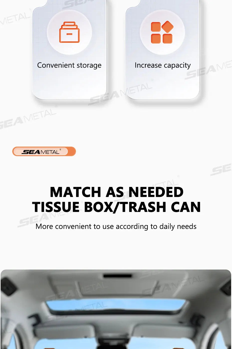 BLALION Car Seat Back Organizer PU Anti Kick Pad Short Auto Tissue Pocket Storage Bag With Cup Holder Trash Can Bin Accessories
