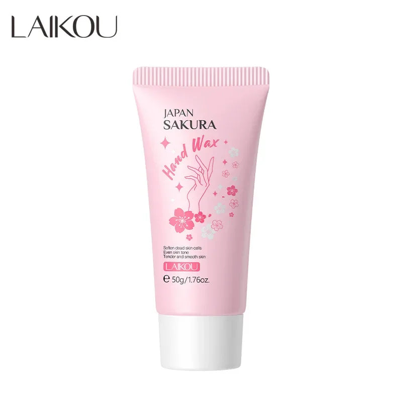 Laikou Sakura Honey Milk Moisturizing Hand Wax Repair Exfoliating Calluses Acid Anti-Aging Hand Cream Care Scrub Hand Mask