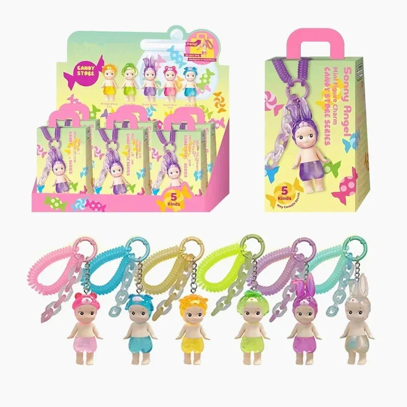 Smiski Cherry Blossom Stitch Series Blind Box Gift Mini Anime Figures Ornaments Dolls Fans Children Christmas Birthday Gift