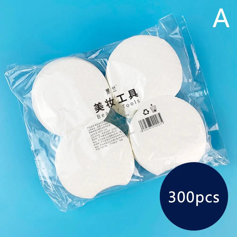 300/600PCS Facial Puff Cotton Pads Disposable Makeup Accessories Oval Cleaning Wipes Clean Skin Care Wash Pads