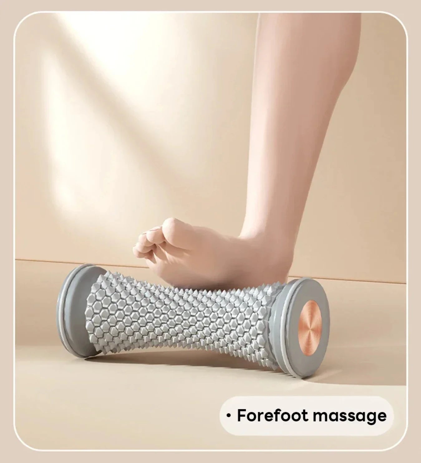 Foot Massager Massage Roller Yoga Massage Ball Plantar Fascia Roller Muscle Relaxation Care Plastic Manual Foot Massager