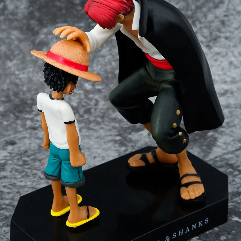 18cm One Piece Anime Figure toy Four Emperors Shanks Straw Hat Luffy Action Figure Sabo Ace Sanji Roronoa Zoro Figurine