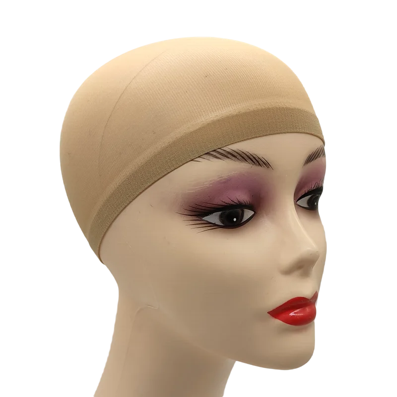 24pcs/Bag Top Stocking Wig Cap Hair Net For Weave Hair Wig Nets Black Brown Stretch Mesh Wig Cap For Making Wigs