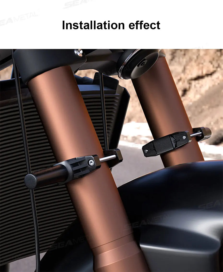 BLALION Universal Mount Bracket For Motorcycle Bumper Modified Headlight Stand Spotlight Extension Pole Frame Extension Bracket
