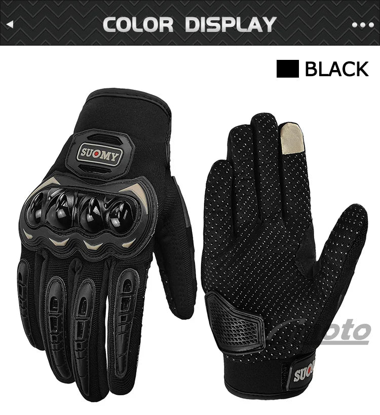 Suomy Motorcycle Gloves Men Women Summer Motorbike Racing Gloves Touch Screen Breathable Motocross Moto Biker Cycling Gloves
