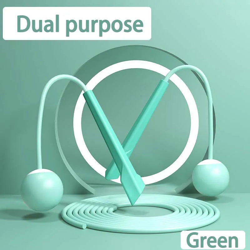 Dual Purpose Jump Rope Household Cordless Exercise Jump Rope Lightweight Fitness Fat Burning Weight Loss Exercise