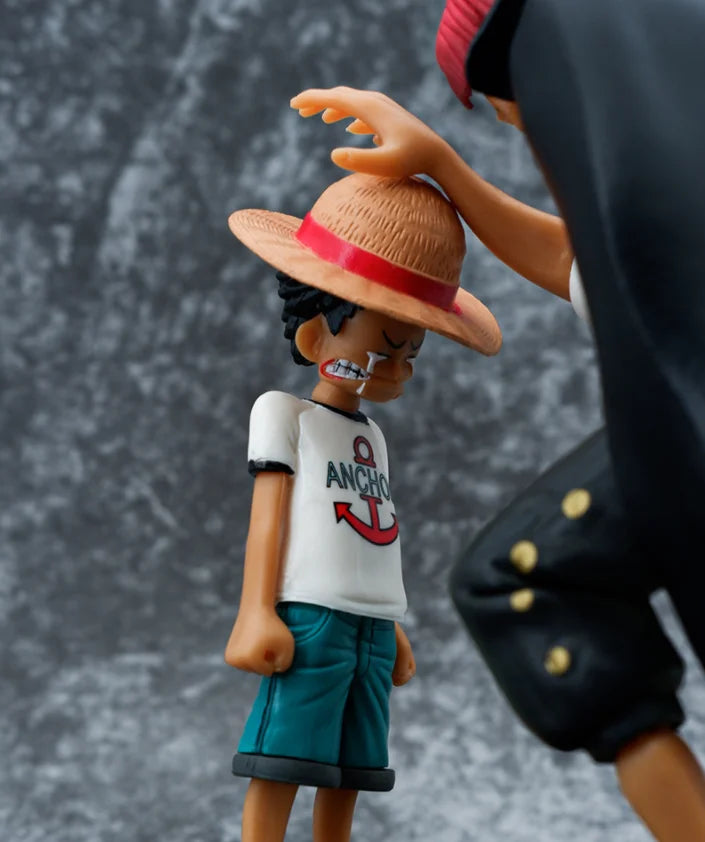 18cm One Piece Anime Figure toy Four Emperors Shanks Straw Hat Luffy Action Figure Sabo Ace Sanji Roronoa Zoro Figurine