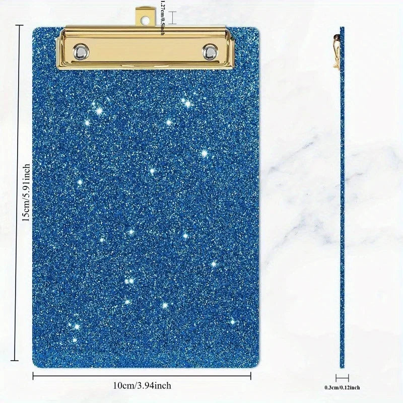 2pcs Glitter Acrylic Office File Clipboard Student Supplies Meeting Minutes Doctor Nurse Writing Pad Pad Perfect