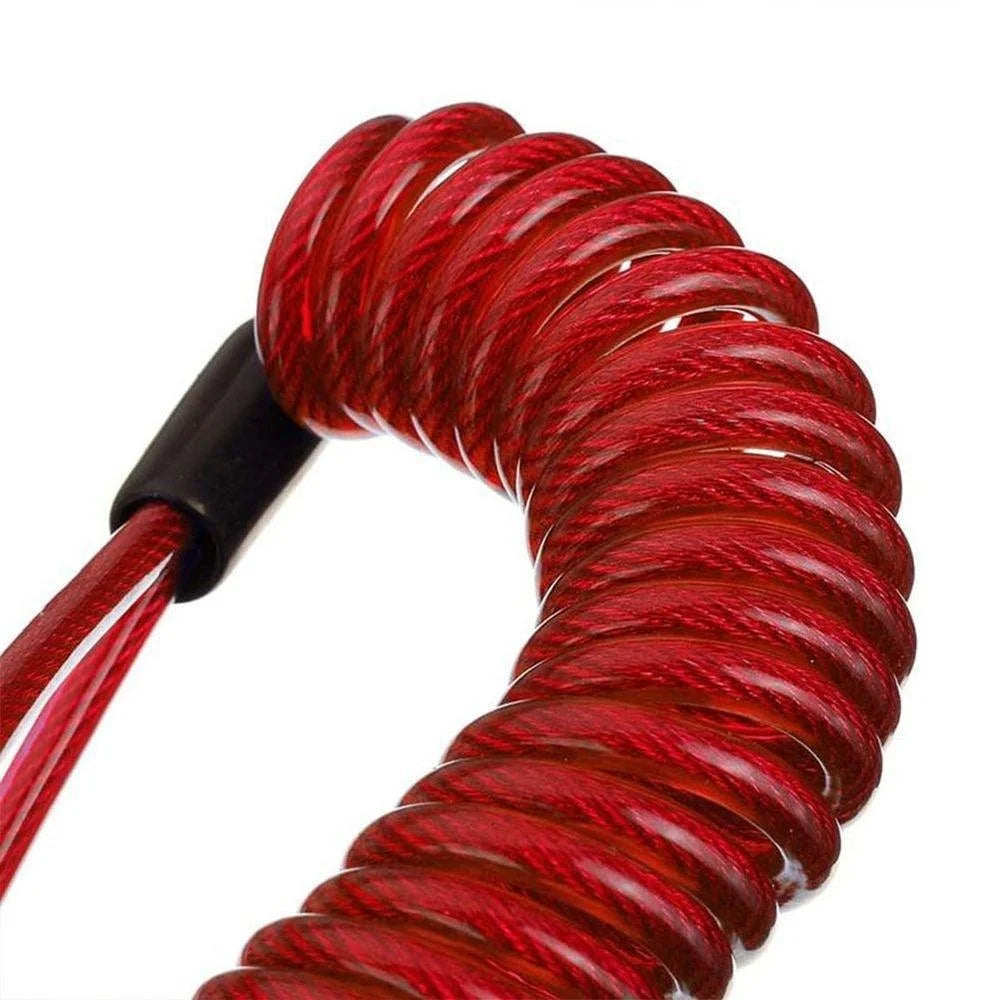 BLALION 120-150cm Safety Disc Brake Anti-theft Security Reminder Motorcycle Alarm Bold Spring Cable Helmet Wire Bike Lock Rope