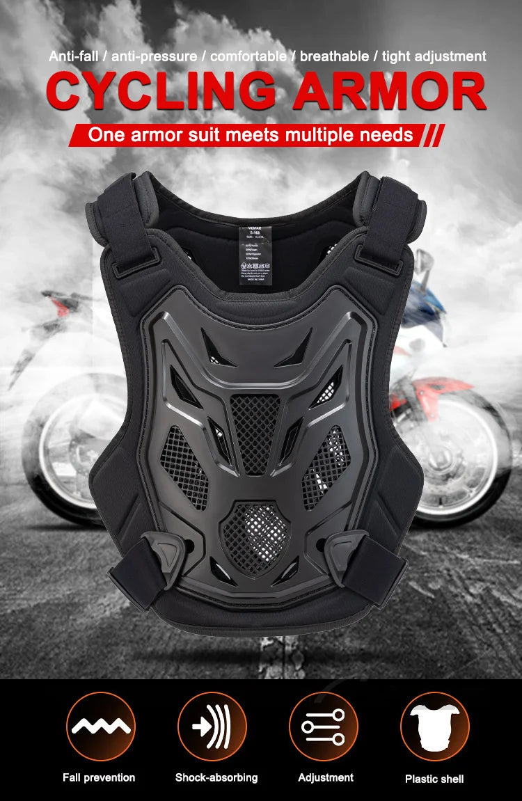 Professional Motorcycle Armor Vest Body Protective Gear Motocross DH MX MTB Dirt Bike Chest Back Protectors Moto Equipment