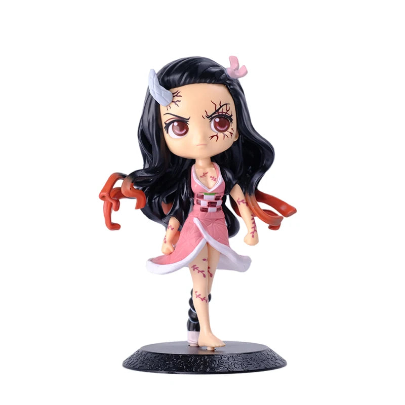 Anime Demon Slayer Action Figurine Kimetsu No Yaiba Figure Kamado Tanjirou Nezuko Agatsuma Zenitsu PVC Model Doll Toys