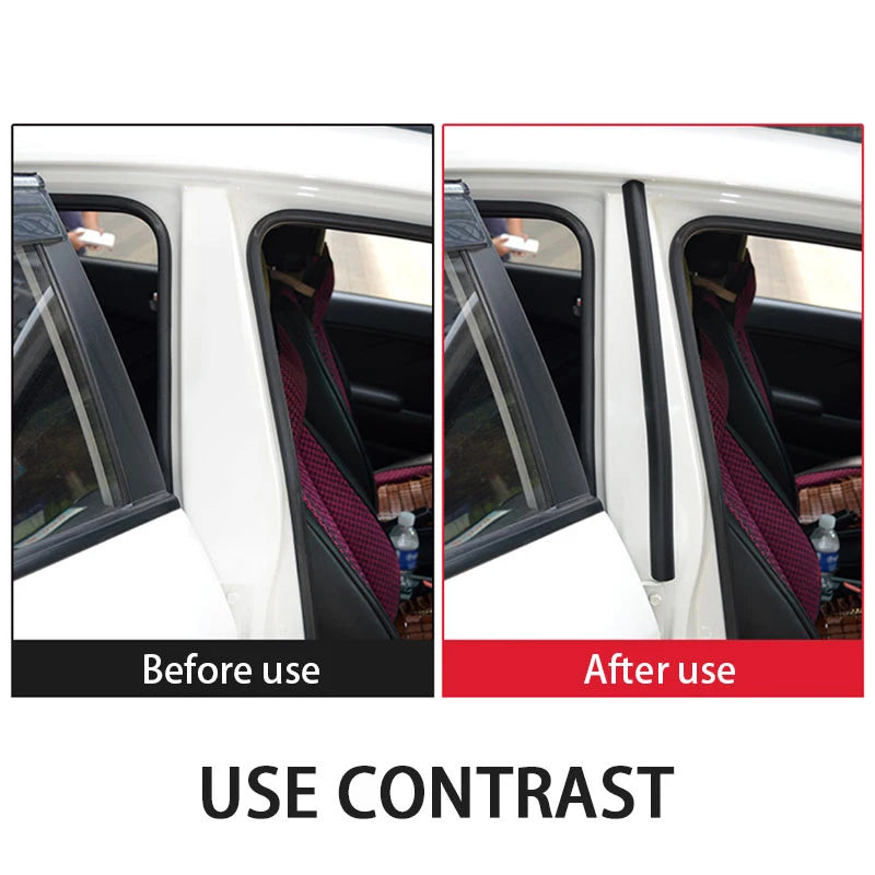 BLALION Car Door Rubber Seal Strip Filler Weatherstrip Edge Rubber Sealing For B Pillar Protection Front Car Auto Door Sealant