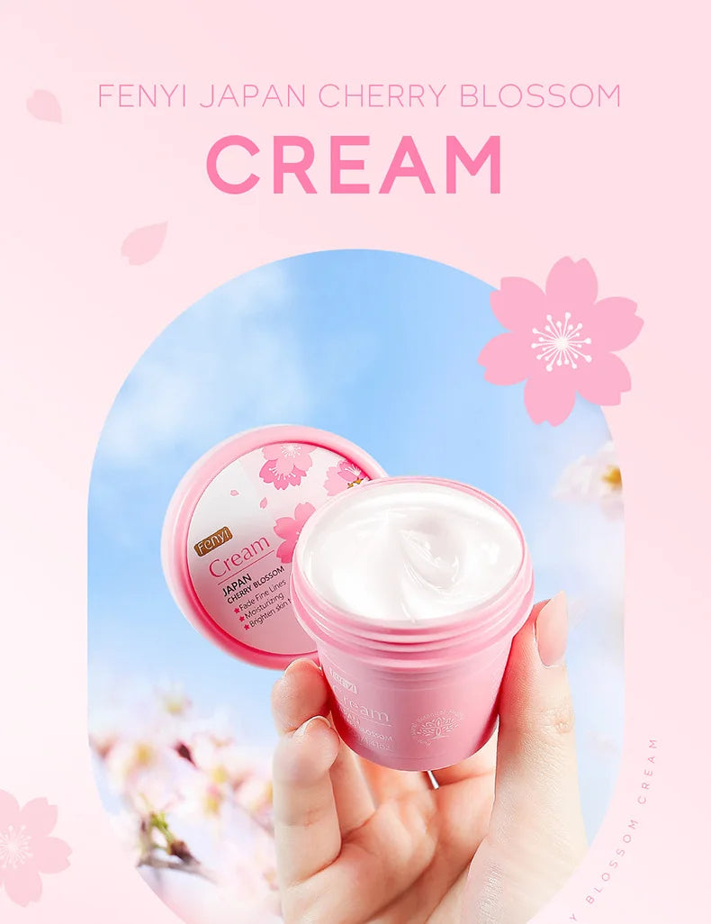 Cherry Face Cream Anti-Aging Cream Moisturizing Anti-Wrinkle Collagen Hyaluronic Acid Cream Skin Care Cosmetics 40g