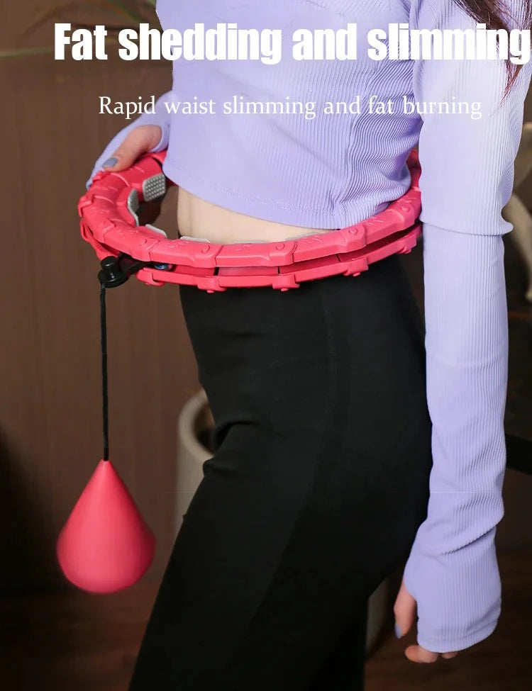 Adjustable Sports Hoop For Abdominal Thin Waist Detachable Massage Fitness Equipment Gym Home Training Weight Loss Exercise