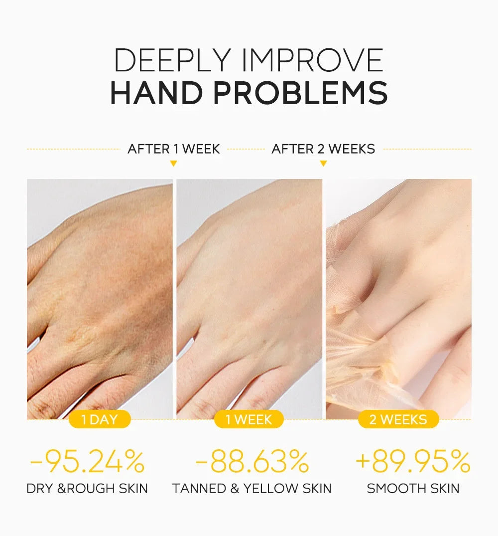 Laikou Sakura Honey Milk Moisturizing Hand Wax Repair Exfoliating Calluses Acid Anti-Aging Hand Cream Care Scrub Hand Mask