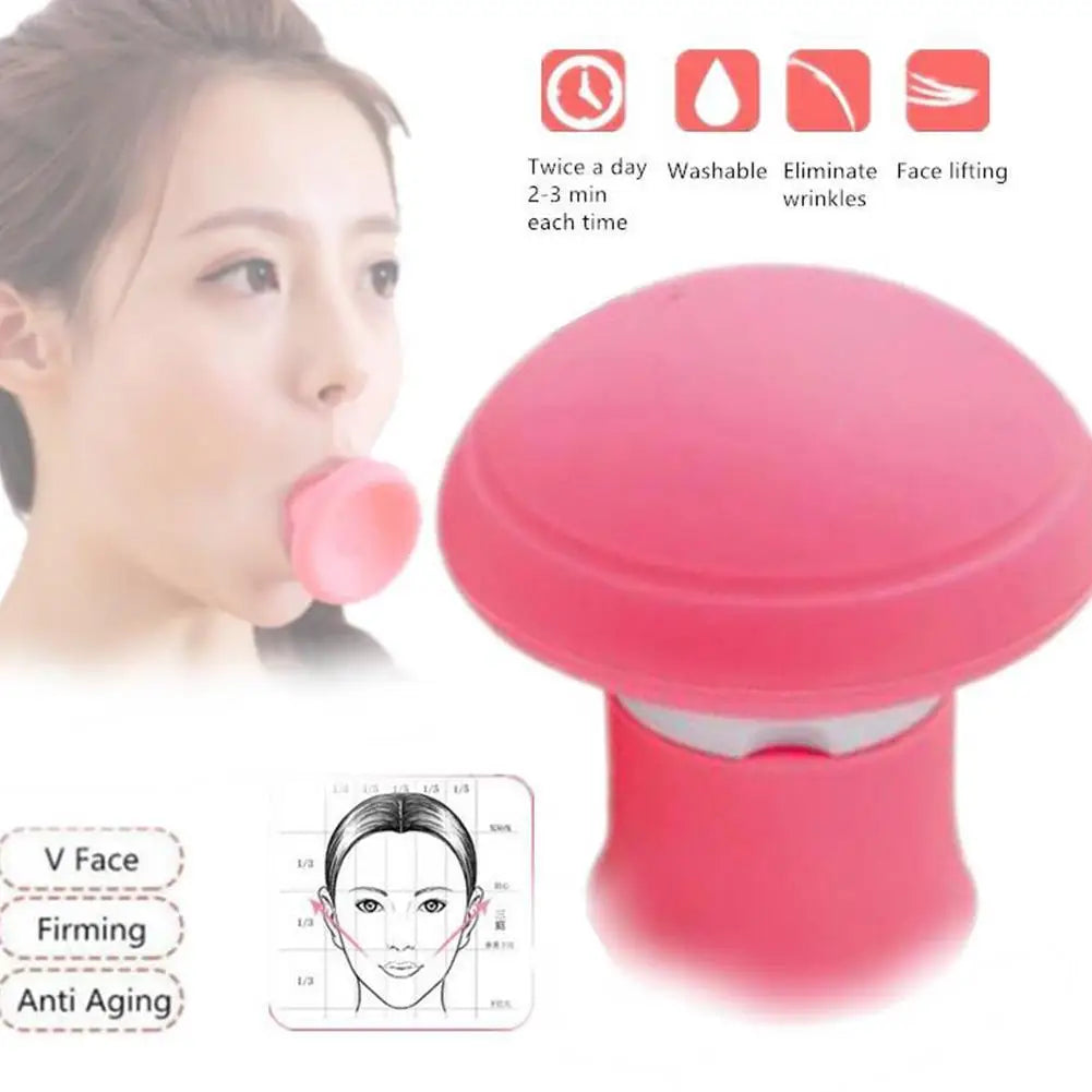 1/2pcs Face Slimming Lift Skin Firming V Shape Exerciser Facial Mouth Jaw Line Exercise Double Chin Slim Skin Care Tool