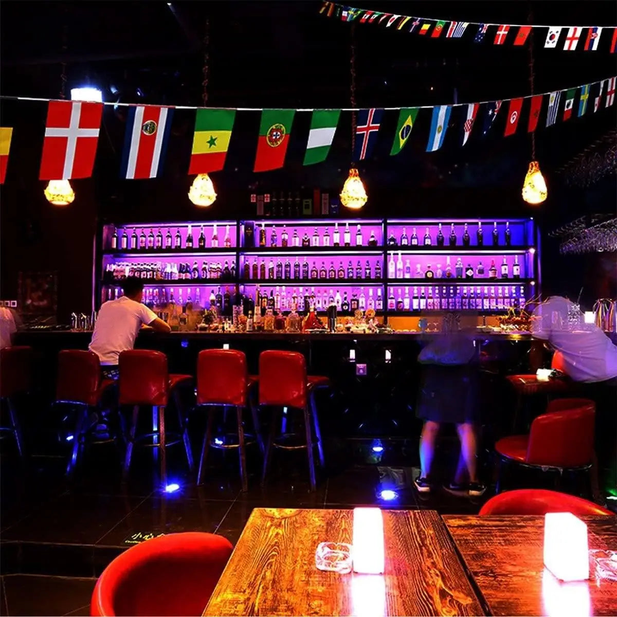 European 24 Participating Teams Flags EURO Football Championship Fabric Bunting for Garden, Bar, Restaurant and Party Decoration