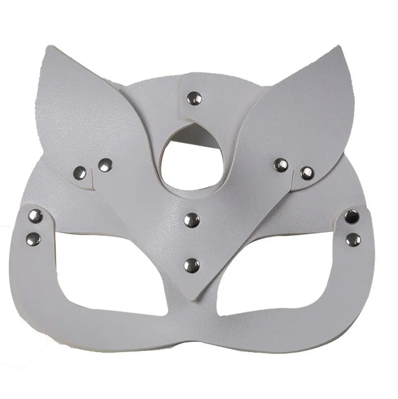 Women Sexy Mask Half Eyes Fox Cosplay Face Cat Faux Leather Masks Halloween Party Erotic Masquerade Adult Sex Toys Accessories