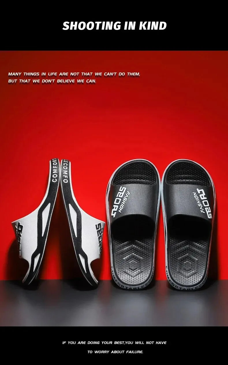 New Slippers Men Summer Sports Outdoor Non-Slip Couples Home Bathroom Sandals And Slippers Women Ciabatte Uomo Flip Flop