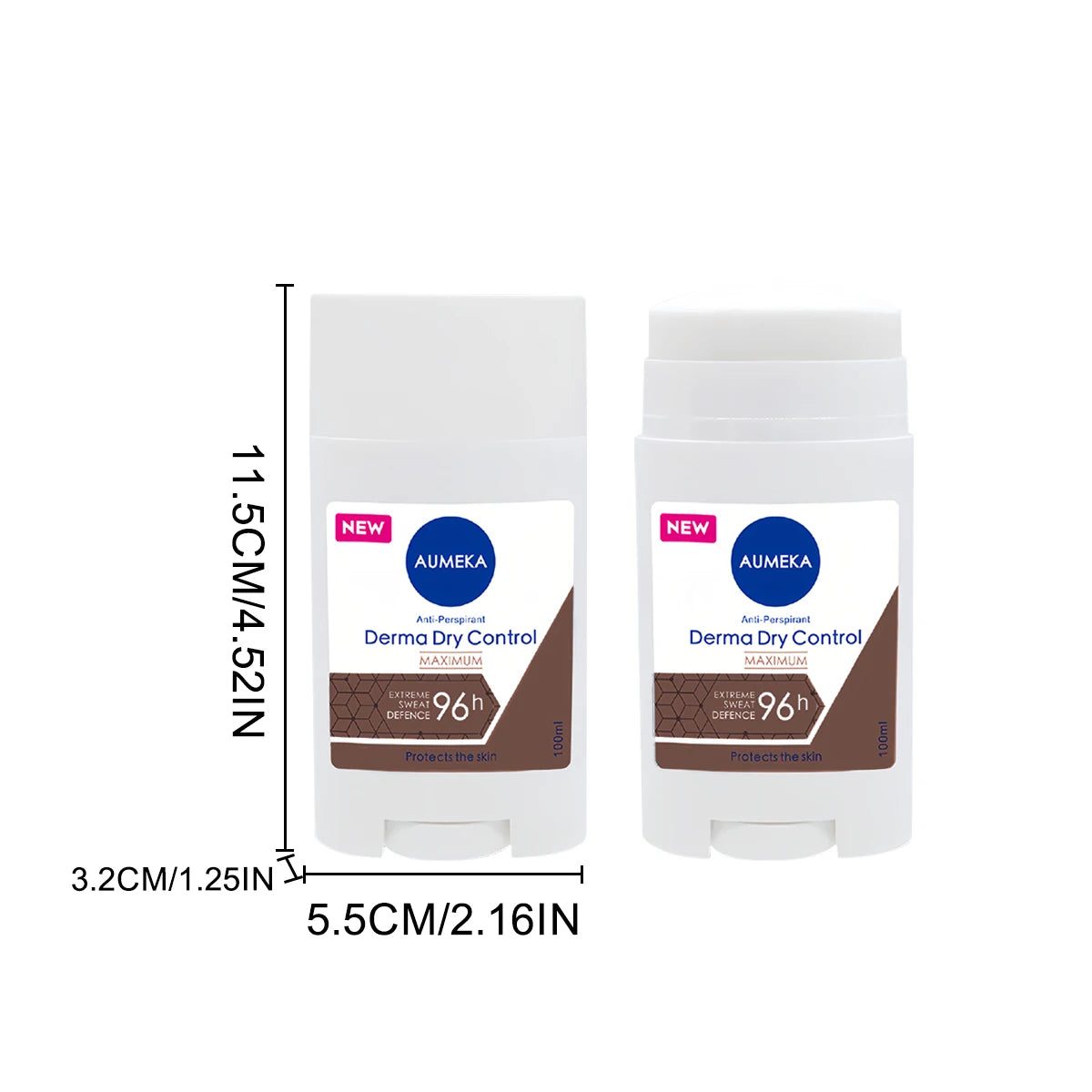 Women's large capacity long-lasting 24-hour anti sweat cream stick, anti sweat long-lasting dryness and deodorization