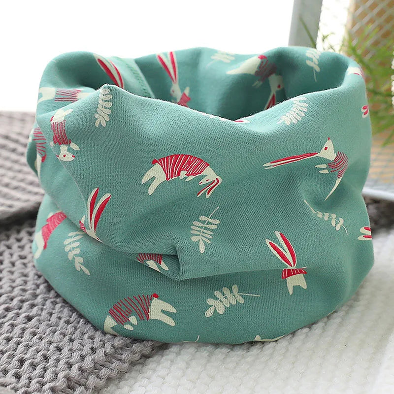 New Spring Autumn Winter Baby Scarf for Boys Girls Infant Scarves Children's Cotton Scarf Kids Warm O Ring Magic Neckerchief