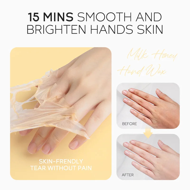 Laikou Sakura Honey Milk Moisturizing Hand Wax Repair Exfoliating Calluses Acid Anti-Aging Hand Cream Care Scrub Hand Mask