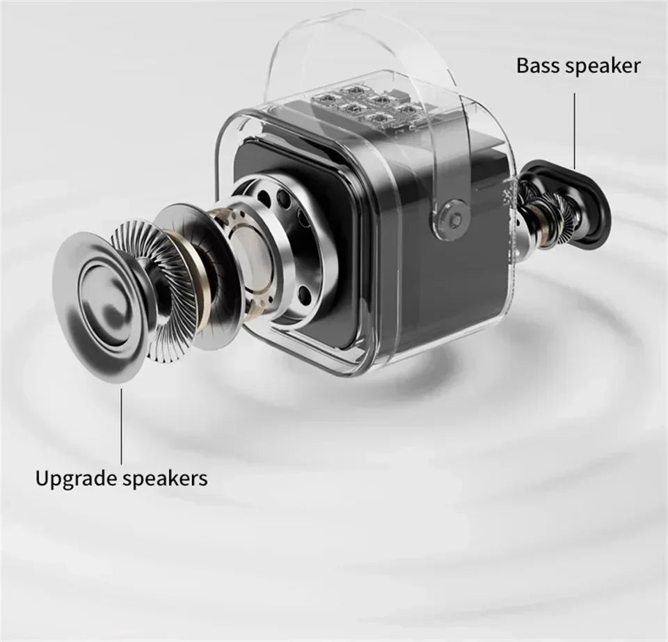 Bluetooth Speaker K12 Portable Karaoke Machine 5.3 PA System With 2 Wireless Microphones Home Family Singing Children's Gifts