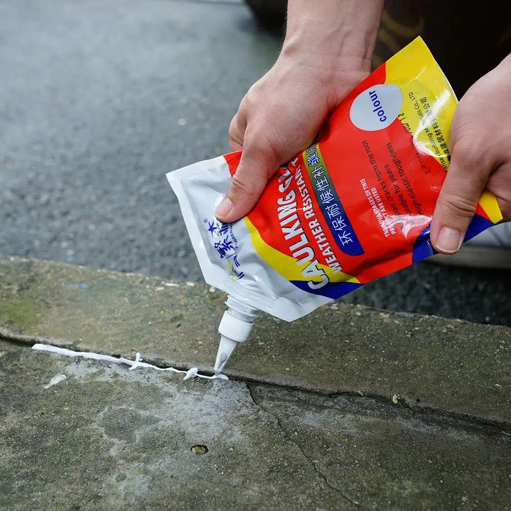 500g Cement Crack Repair Sealant Glue With Gloves Roof Wall Floor Leak Filling Sealing Waterproofing Materials Set