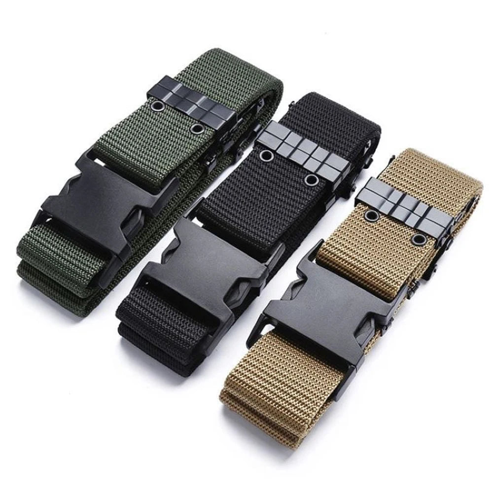 Tactical Quick Release Belt Outdoor Sport Men's Oxford Cloth Belt Hunting Multi Function Combat Belt